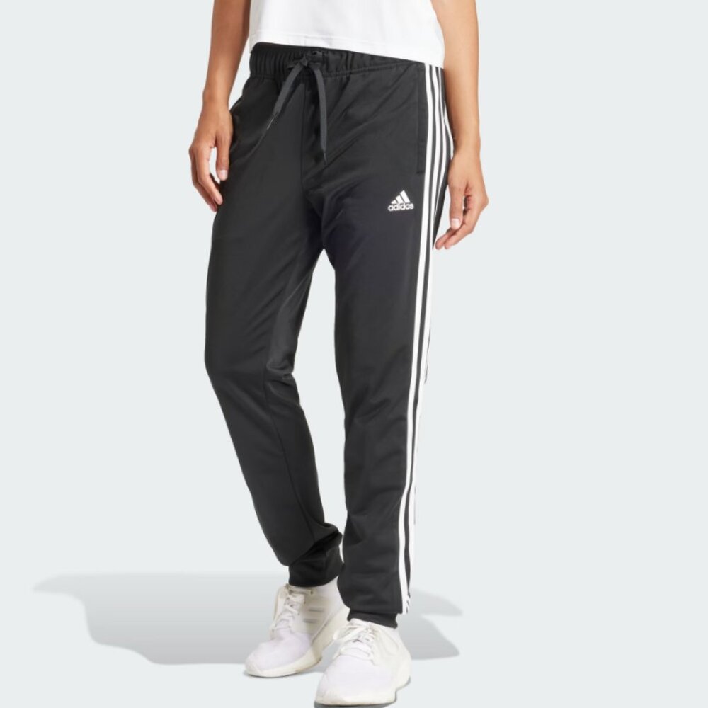 Adidas Women's Primegreen Essentials Warm-Up Slim Tapered 3-Stripes Pants NWT